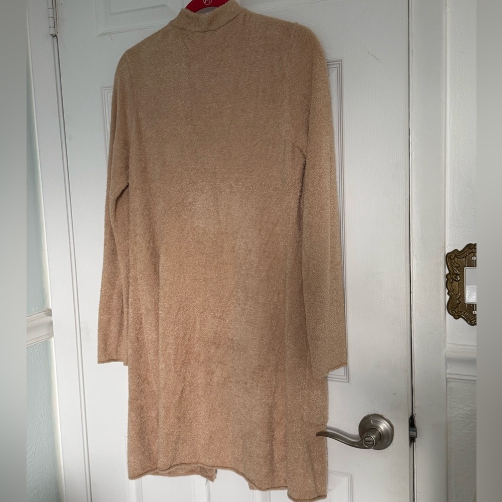 Barefoot Dreams Soft Camel Cardigan Cozy Chic Open Front Duster size S Nordstrom - Picture 5 of 12